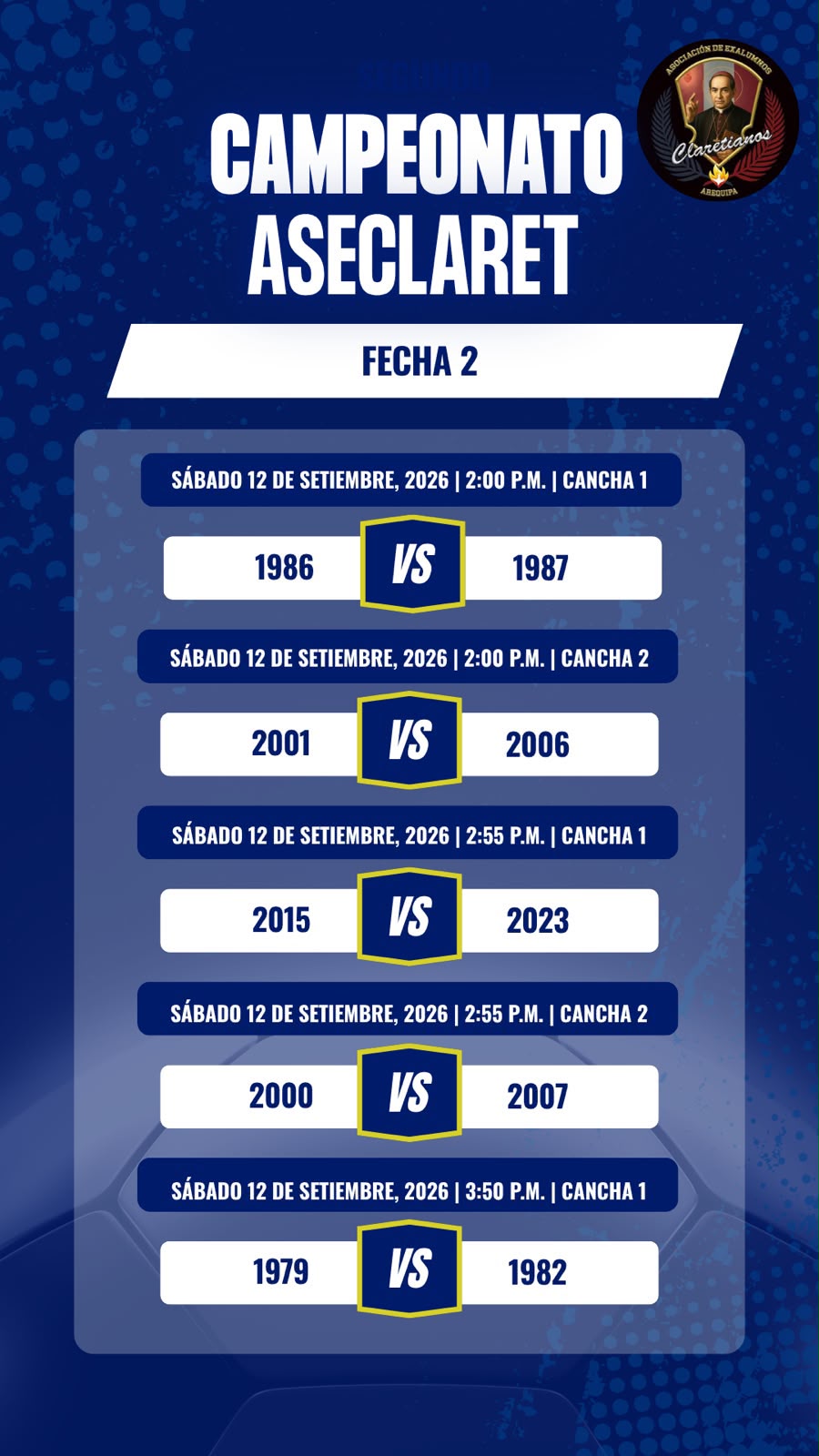 Fixture Fecha 2 - Parte 1