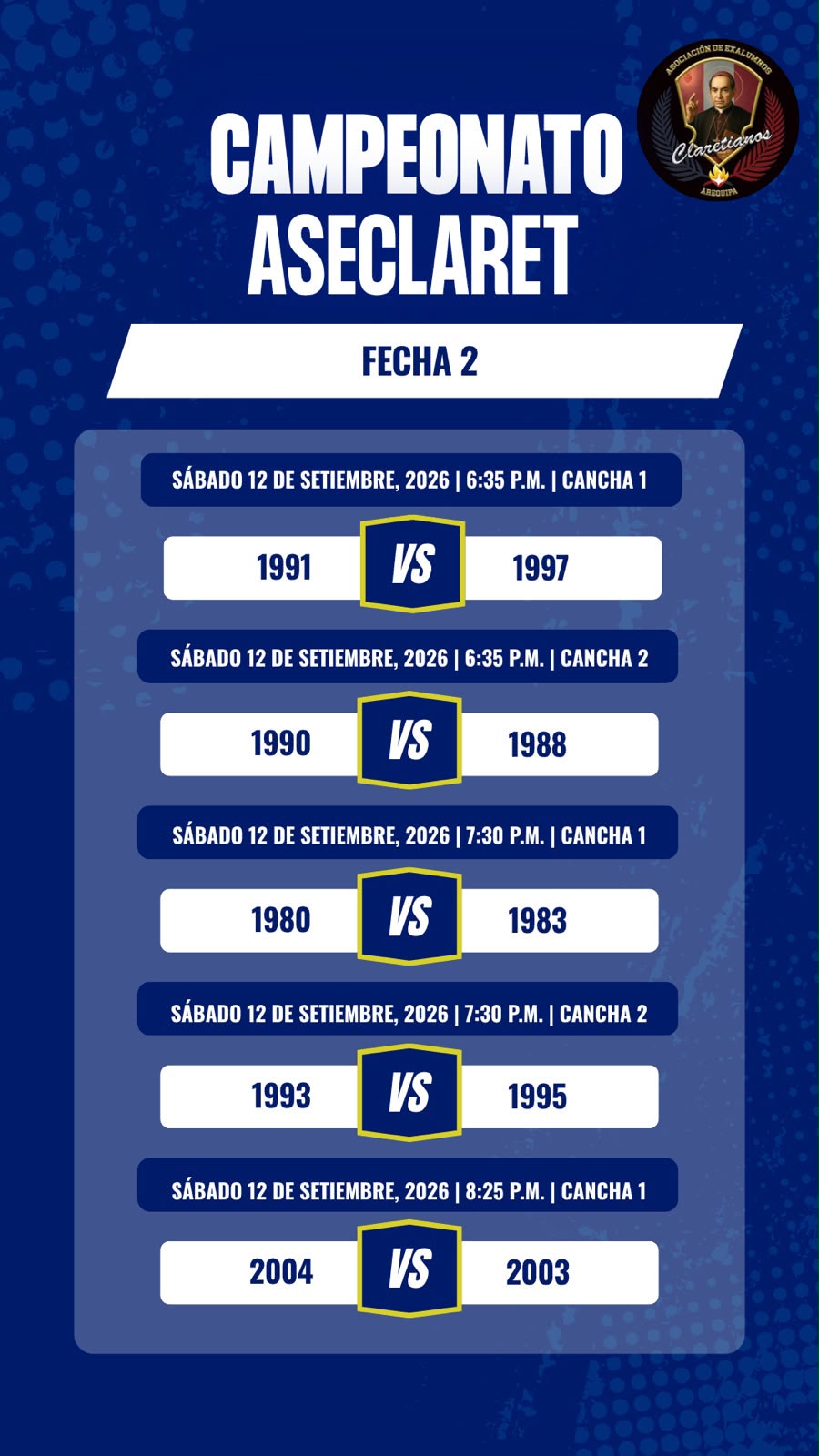 Fixture Fecha 2 - Parte 3
