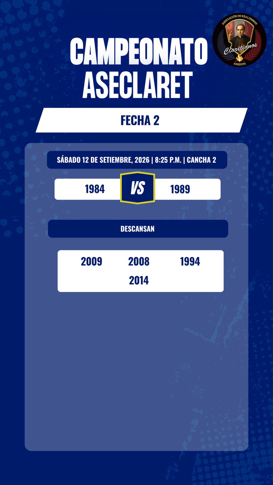 Fixture Fecha 2 - Parte 4 y Descansos