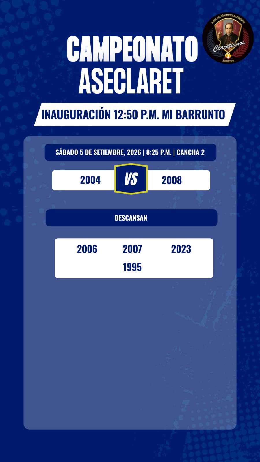 Fixture Fecha 1 - Parte 4 y descansos