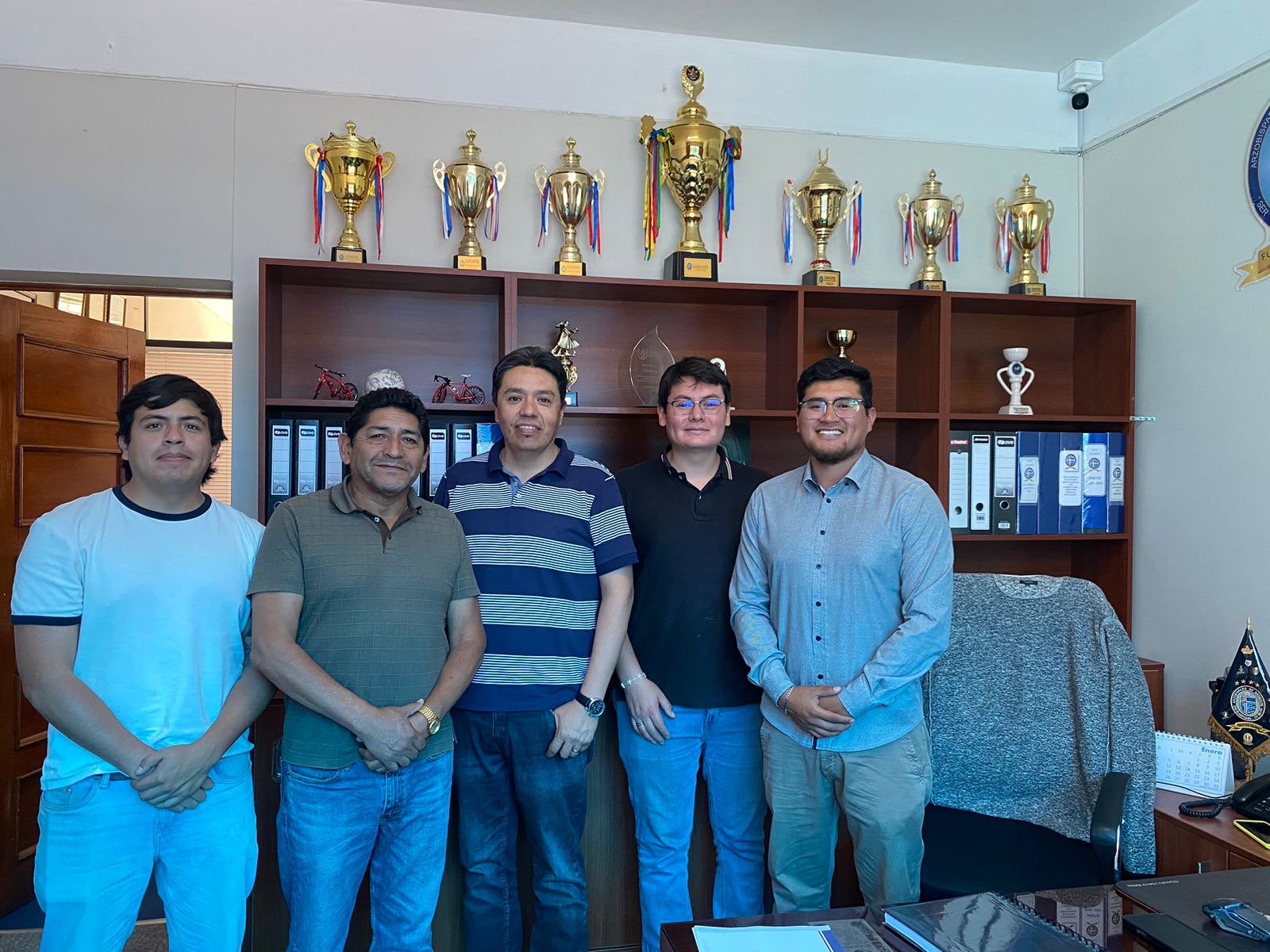 Reunión con el director del Colegio Claret